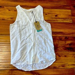 XS Prana white blouse. New with tags
